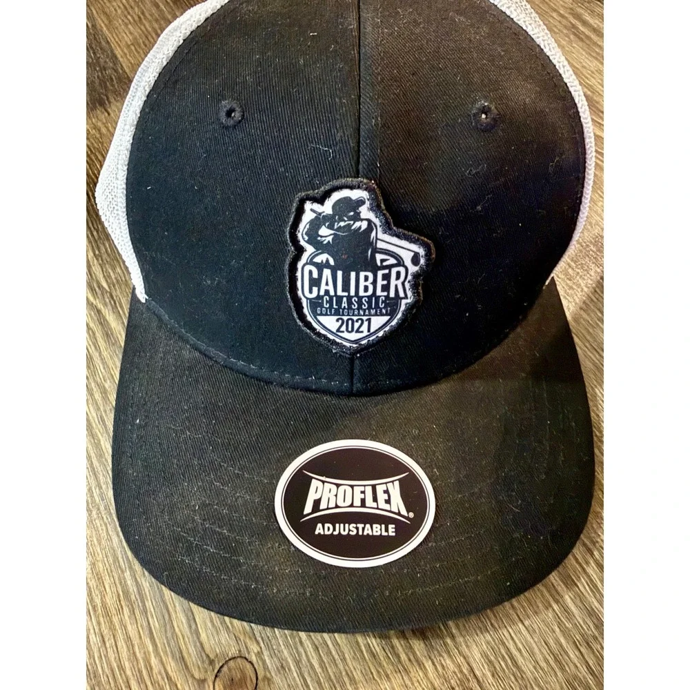 Outdoor Cap Trucker Hat Mens OSFA Black White Caliber Classic Golf 2021